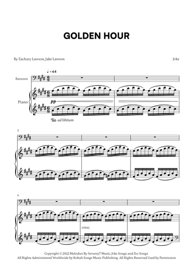 Golden Hour (arr. Cadenza Editions)