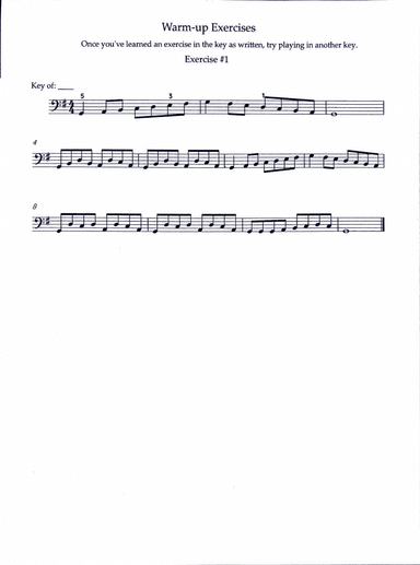 Left Hand Only Warm-Ups