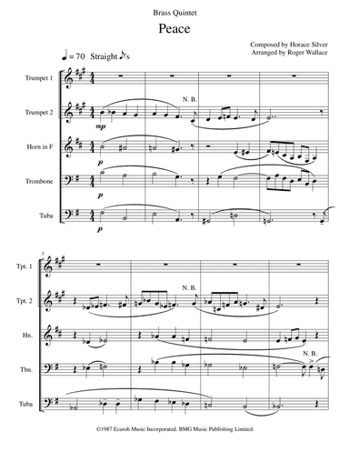 Peace (arr. Roger Wallace)
