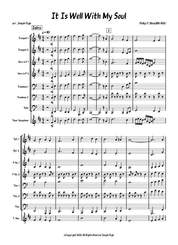 It Is Well With My Soul (arr. Joseph Pugh)