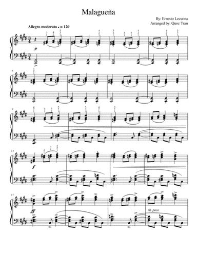 Malaguena (arr. Quoc Tran)