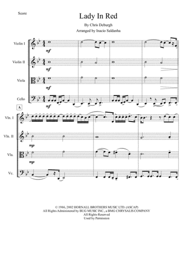 Lady In Red (arr. Inacio Saldanha)