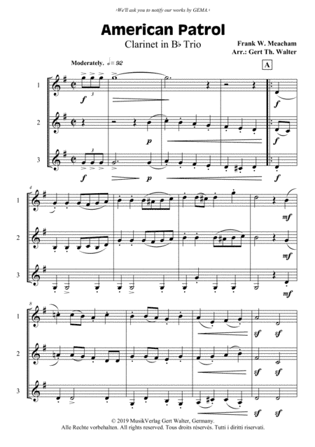 American Patrol (arr. Gert Th. Walter)
