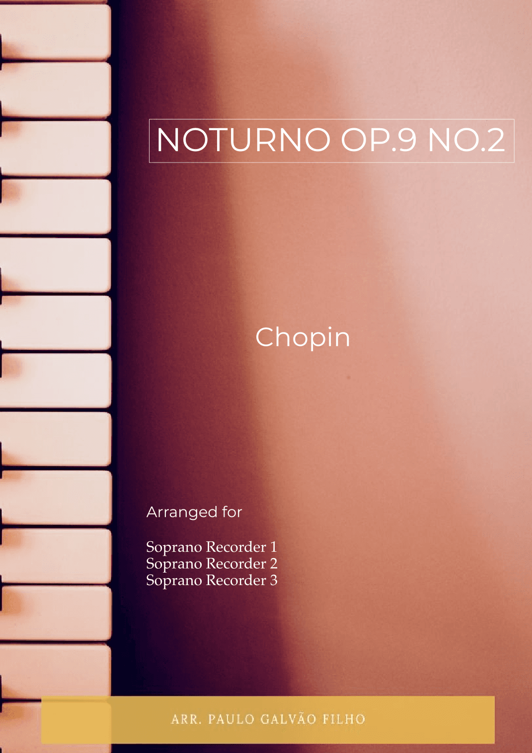 NOTURNO OP.9 NO.2 - CHOPIN – SOPRANO RECORDER TRIO (arr. Paulo Galvão)