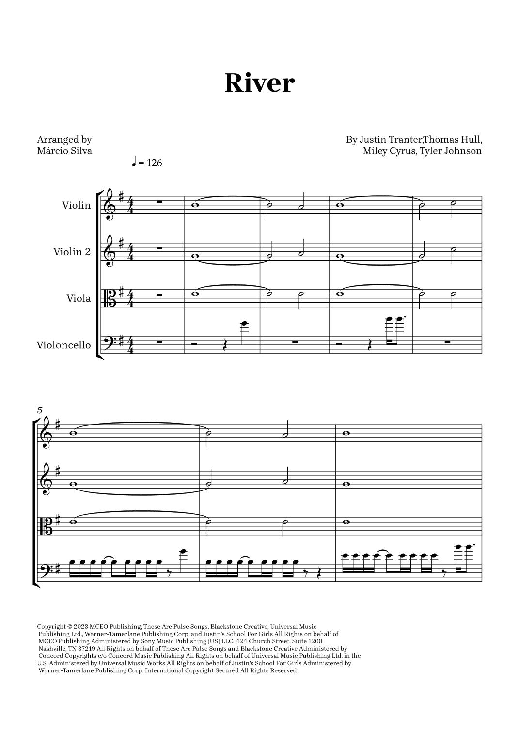 River (arr. Márcio Silva)