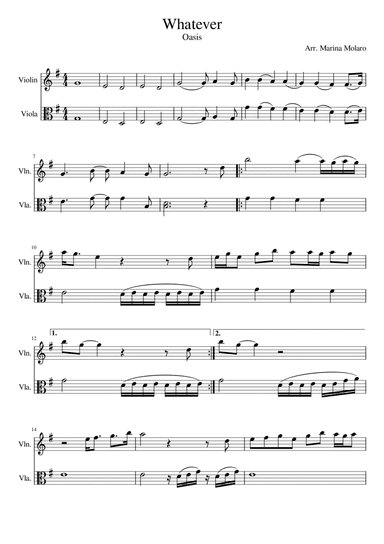 Whatever (arr. Marina Molaro)