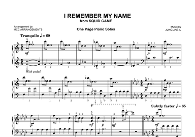 I Remember My Name (arr. MCC Arrangements)
