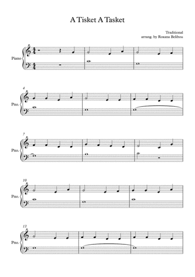A Tisket A Tasket (arr. Roxana Belibou)