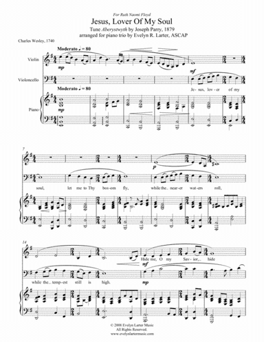 Jesus, Lover Of My Soul (arr. Evelyn Larter Music)