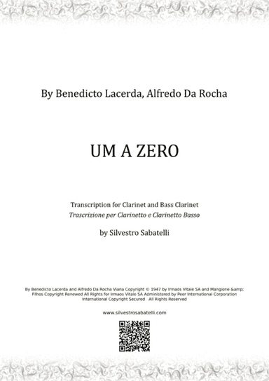 Um A Zero (arr. Silvestro Sabatelli)