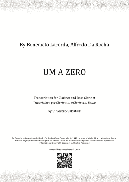 Um A Zero (arr. Silvestro Sabatelli)
