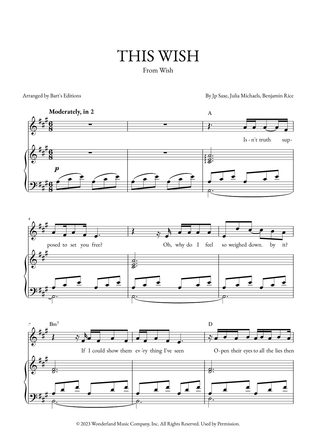 This Wish (arr. Bart's Editions)