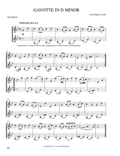 Gavotte in D Minor (arr. Mark Phillips)
