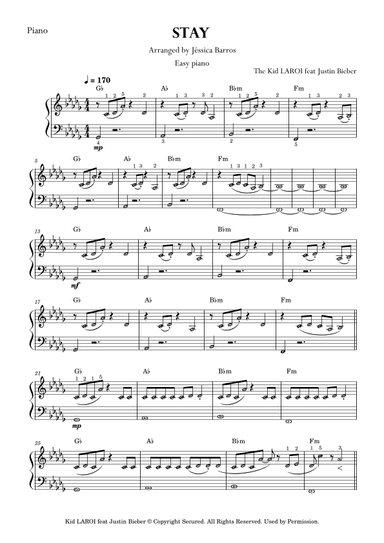 Stay (arr. Jéssica Barros)