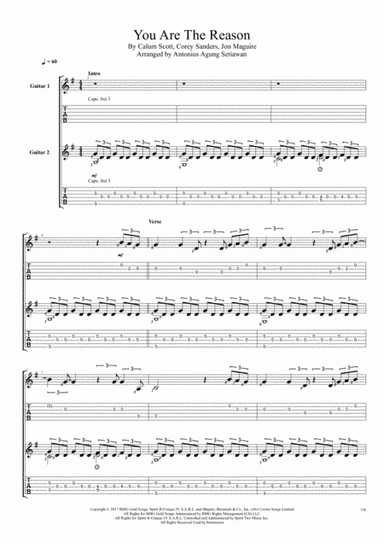 You Are The Reason (arr. Antonius Agung Setiawan)