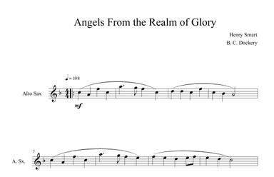 Angels From the Realm of Glory (Alto Sax Solo) (arr. B. C. Dockery)