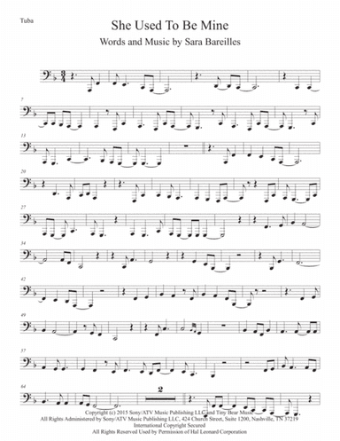 She Used To Be Mine from WAITRESS THE MUSICAL (arr. Kevin Busse)