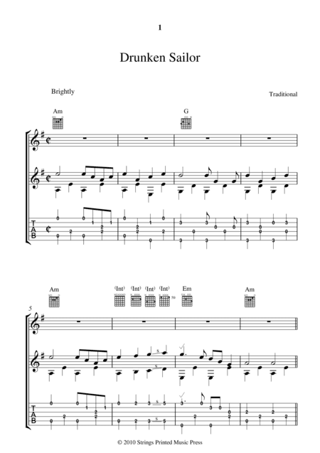 DRUNKEN SAILOR (arr. Lee Mitchell)