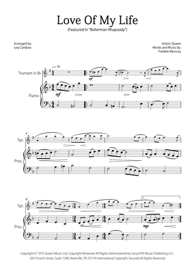Love Of My Life (arr. Iury Cardoso)
