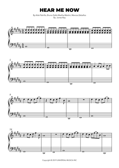 Hear Me Now (arr. Jones Key)