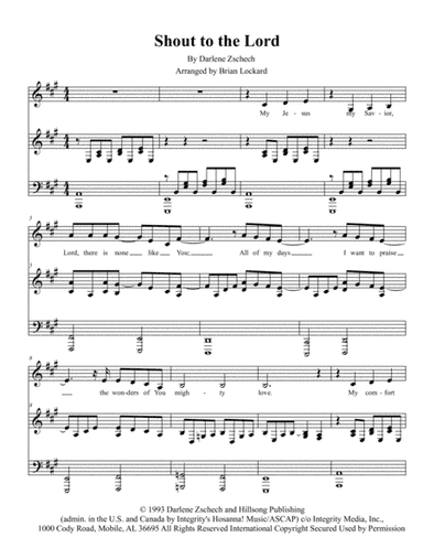 Shout To The Lord (arr. Brian Lockard)