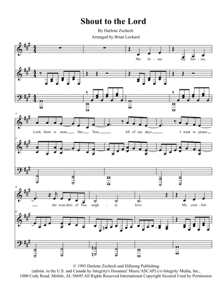 Shout To The Lord (arr. Brian Lockard)