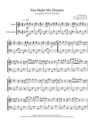 You Make My Dreams (arr. Alicia S.)