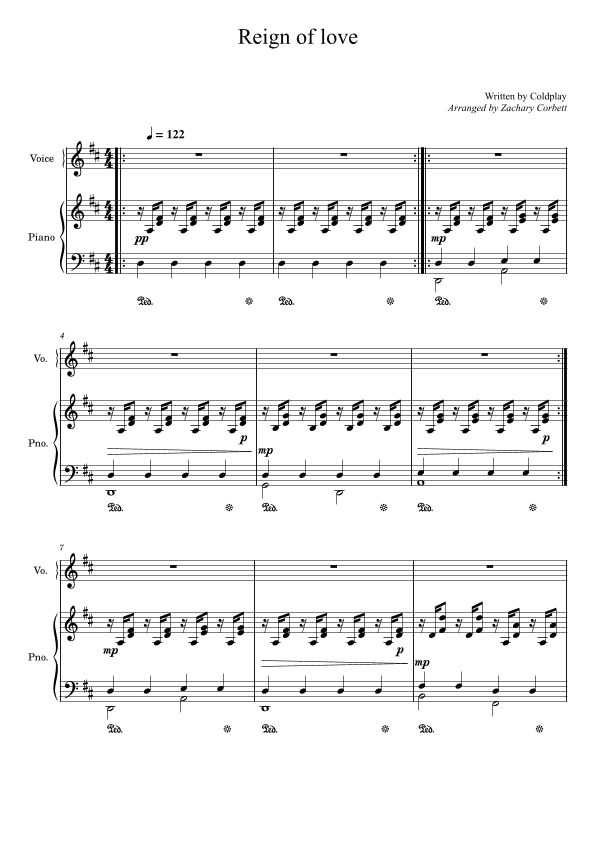 Reign Of Love (arr. Zachary Corbett)