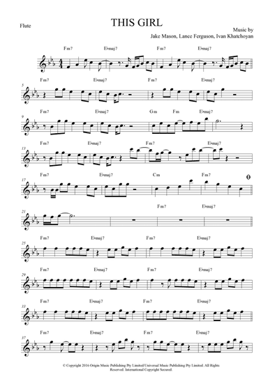This Girl (arr. Anderson Quevedo)