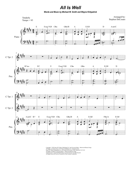 All Is Well (arr. Stephen DeCesare)