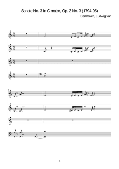 Beethoven:Sonate No. 3 in C major, Op. 2 No. 3 for piano solo (arr. WALID B)