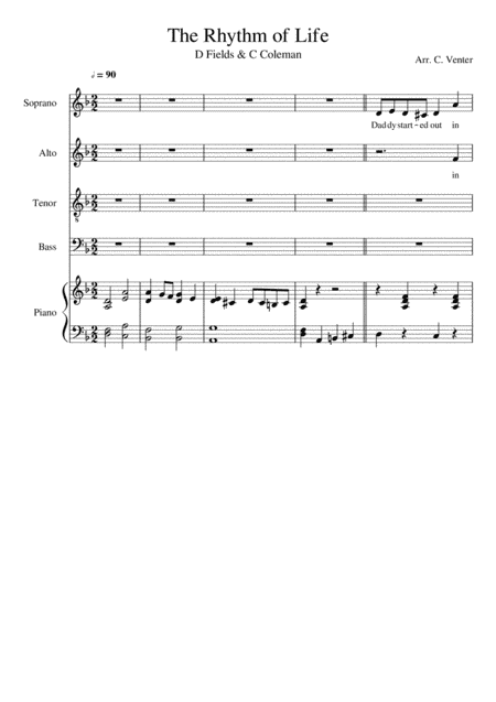 The Rhythm Of Life (arr. Caroline Venter)