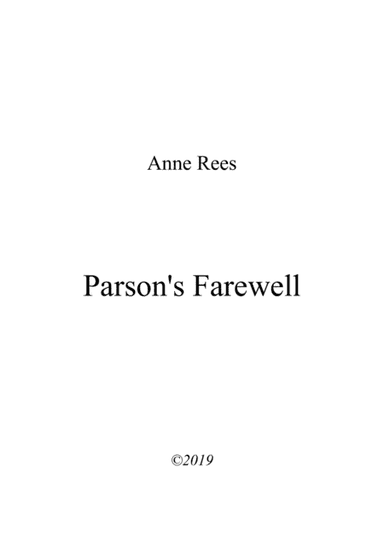 Parson's Farewell - arrangement for piano with My Lady Cullen (arr. Anne Rees)