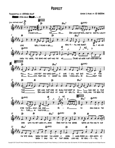 Perfect (arr. Stephen Bulat)