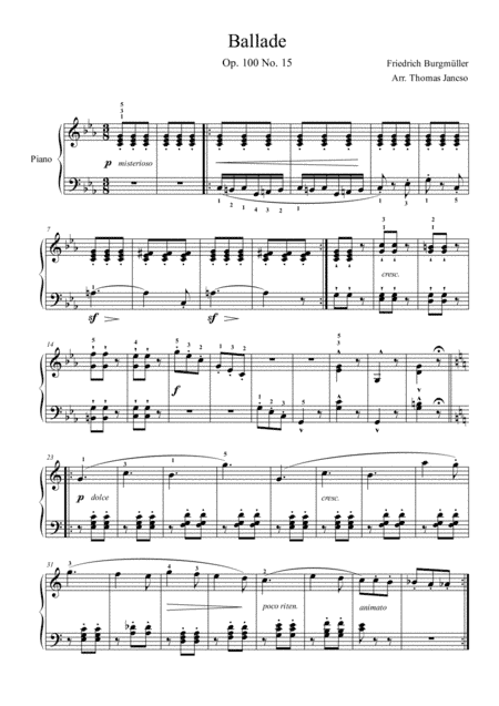 Ballad Op.100 No.15 (arr. Thomas Jancso)