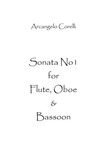 Sonata No.1 (arr. Spence Bundy)