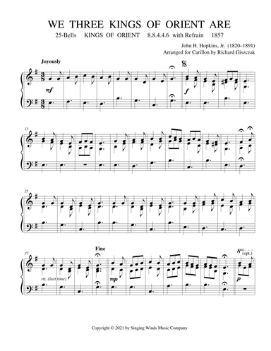 25B. We Three Kings of Orient Are (KINGS OF ORIENT) (arr. Richard Giszczak)