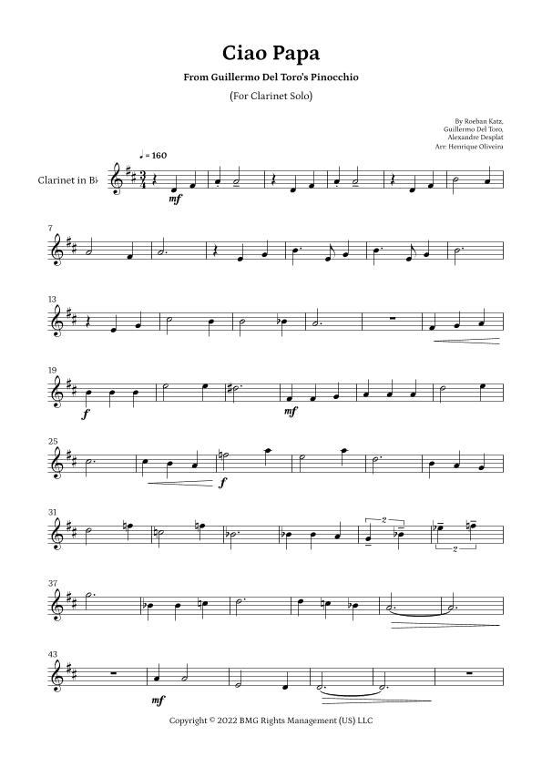 Ciao Papa (arr. Henrique Oliveira)