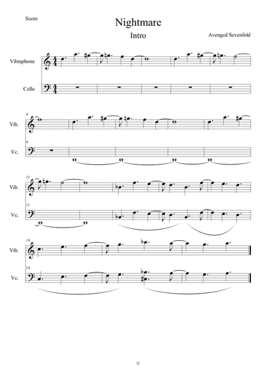 Nightmare (arr. Gabriel Busarello)