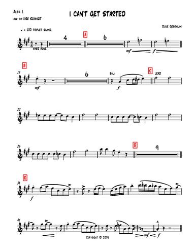 I Can't Get Started (arr. Kirk Schmidt)