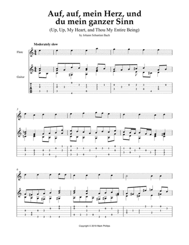 Auf, auf, mein Herz, und du mein ganzer Sinn (Up, Up, My Heart, and Thou My Entire Being) (arr. Mark Phillips)