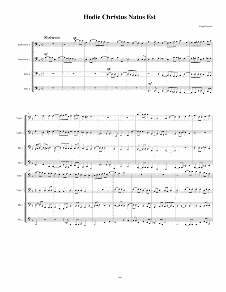 Hodie Christus Natus Est (arr. Kenneth D. Friedrich)