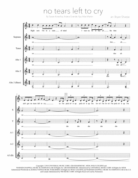 No Tears Left To Cry (arr. Bryan Sharpe)