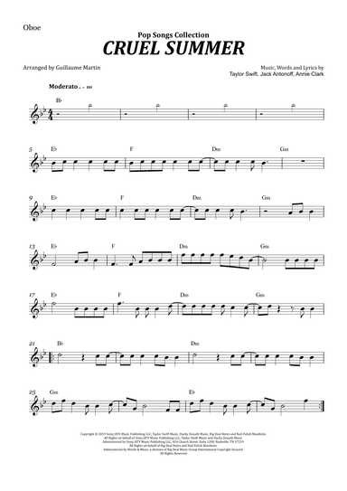 Cruel Summer (arr. Guillaume Martin)