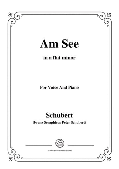 Schubert-Am See,in a flat minor,for Voice&Piano (arr. MSM)
