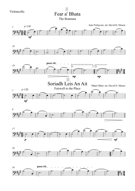 Five Scottish Gaelic Airs (arr. David D. Mason)