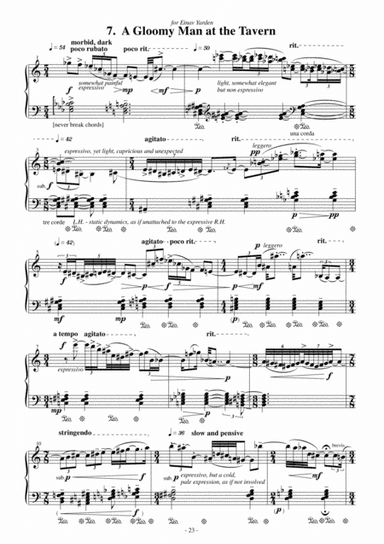 "A Gloomy Man at the Tavern" - for Solo Piano [from the piano cycle "The Old Photo Box"]