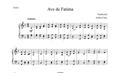 Ave de Fatima (arr. Joshua Choe)