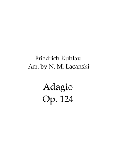 Adagio (arr. Nick Lacanski)