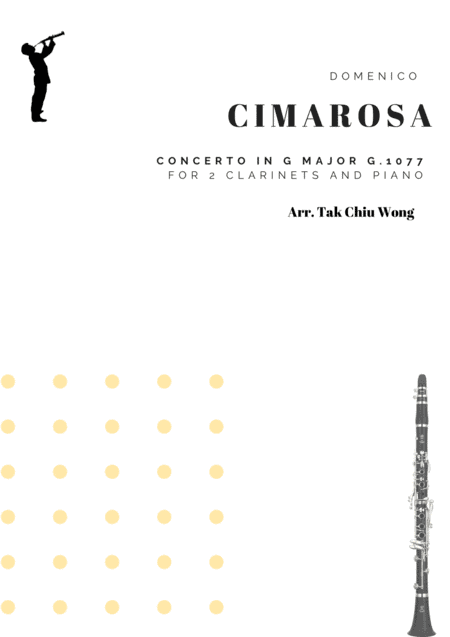 Concerto in G major G.1077 arranged for 2 clarinets and piano (arr. Tak Chiu Wong)